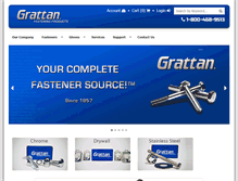 Tablet Screenshot of grattanfasteners.com